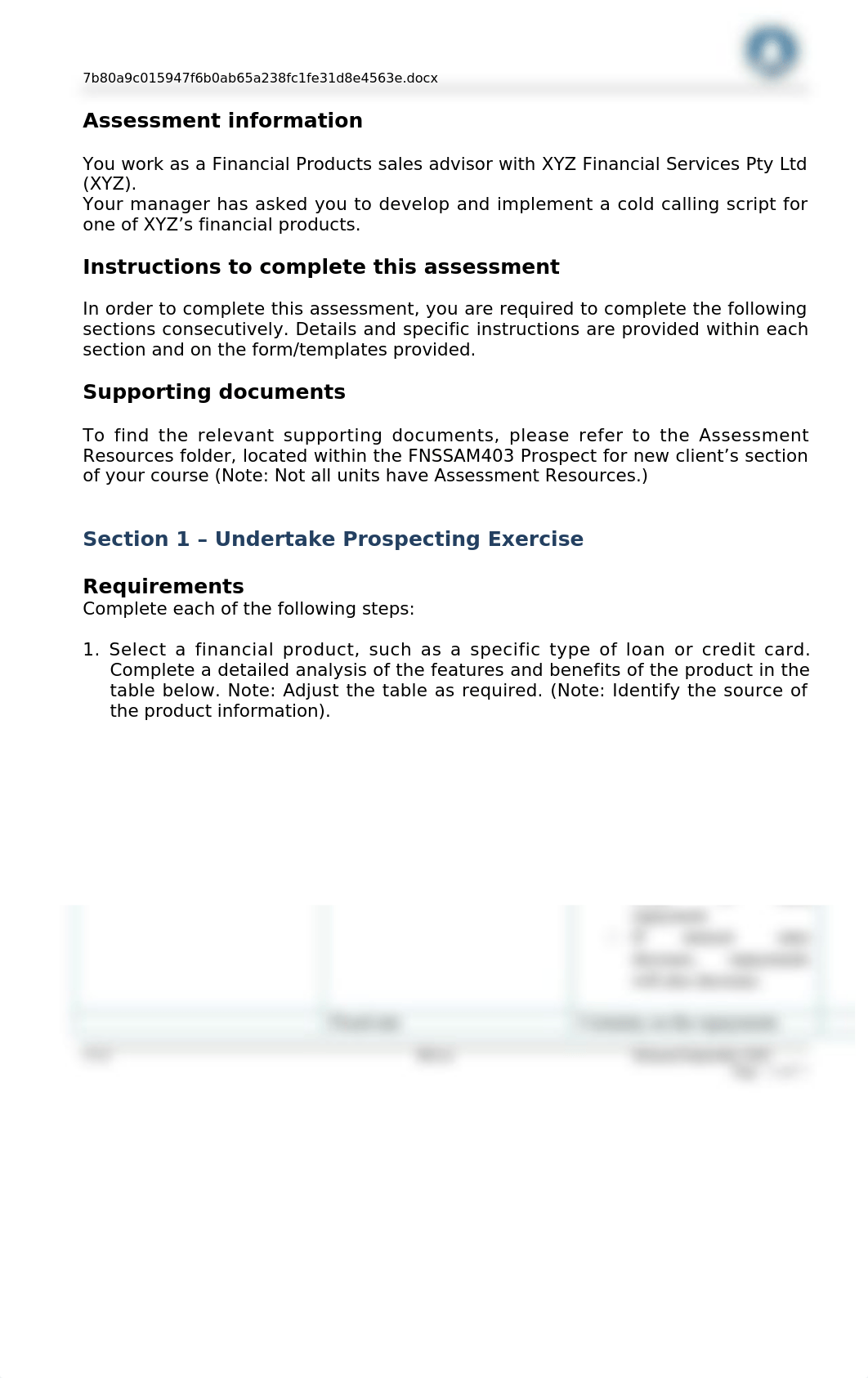 FNS40815_FNSSAM403_Assessment 2_Performance.docx_d1flw6bzrjf_page2