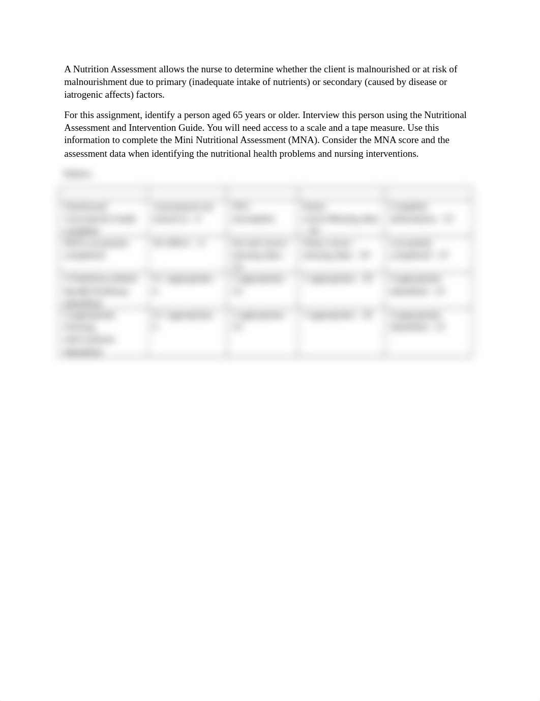 NSG 460 Nutrition Assessment Assignment and Rubric.docx_d1fxjastat2_page1