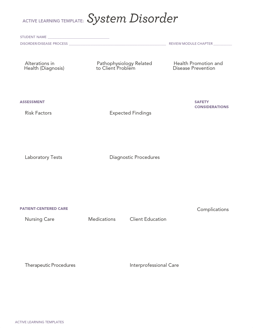 system disorder ATI Active Learning Template CVA.pdf_d1g6ktd9xd9_page1