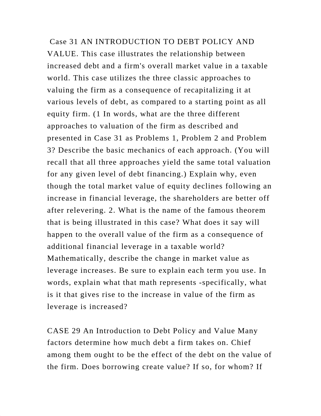 Case 31 AN INTRODUCTION TO DEBT POLICY AND VALUE. This case illustrat.docx_d1garbaso2n_page2