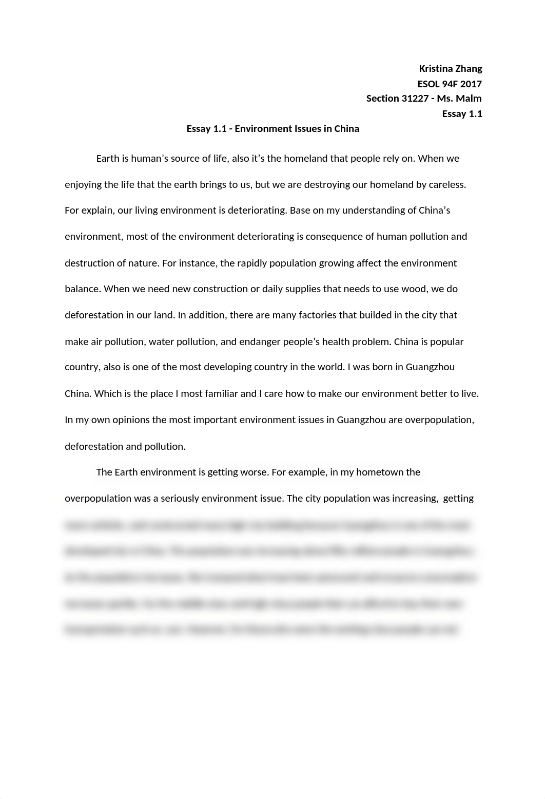 Essay 1.1 - Environment Issues in China.docx_d1gotjrdn4l_page1