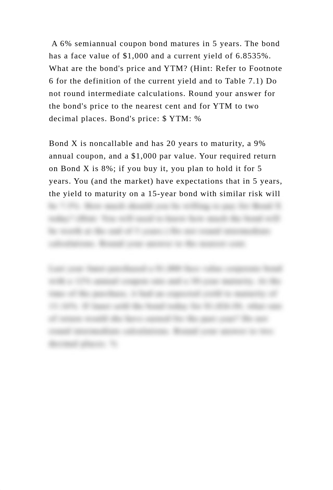 A 6 semiannual coupon bond matures in 5 years. The bond has a face v.docx_d1gqej4wh2g_page2