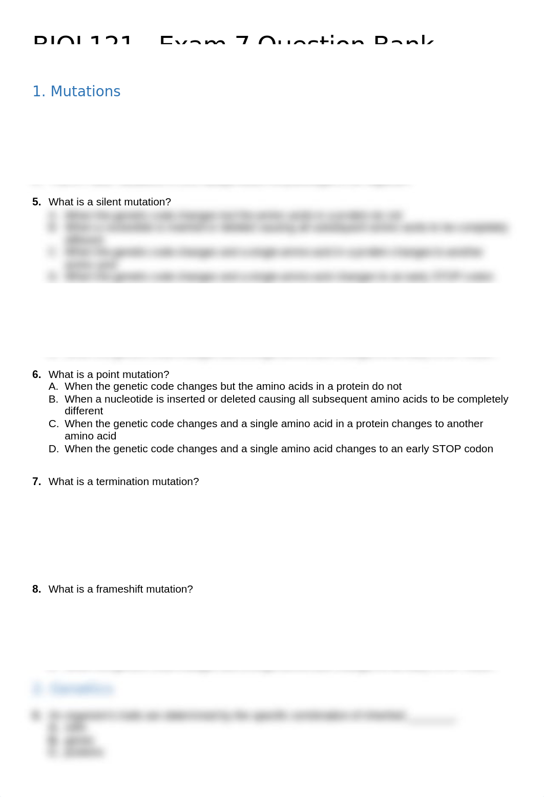 BIOL121 - 19f - Exam 7 - Question Bank - Blank.docx_d1gwr0ktsgv_page1