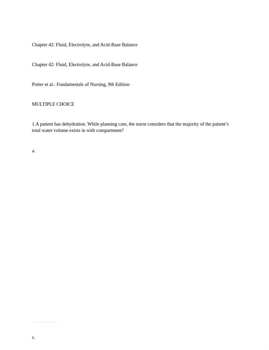 Chapter 42 Fluid Balance.docx_d1h5zie3mh8_page1