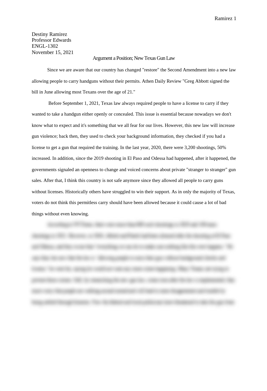 Argument a Position; New Texas Gun Law.docx_d1hfmdrqucv_page1