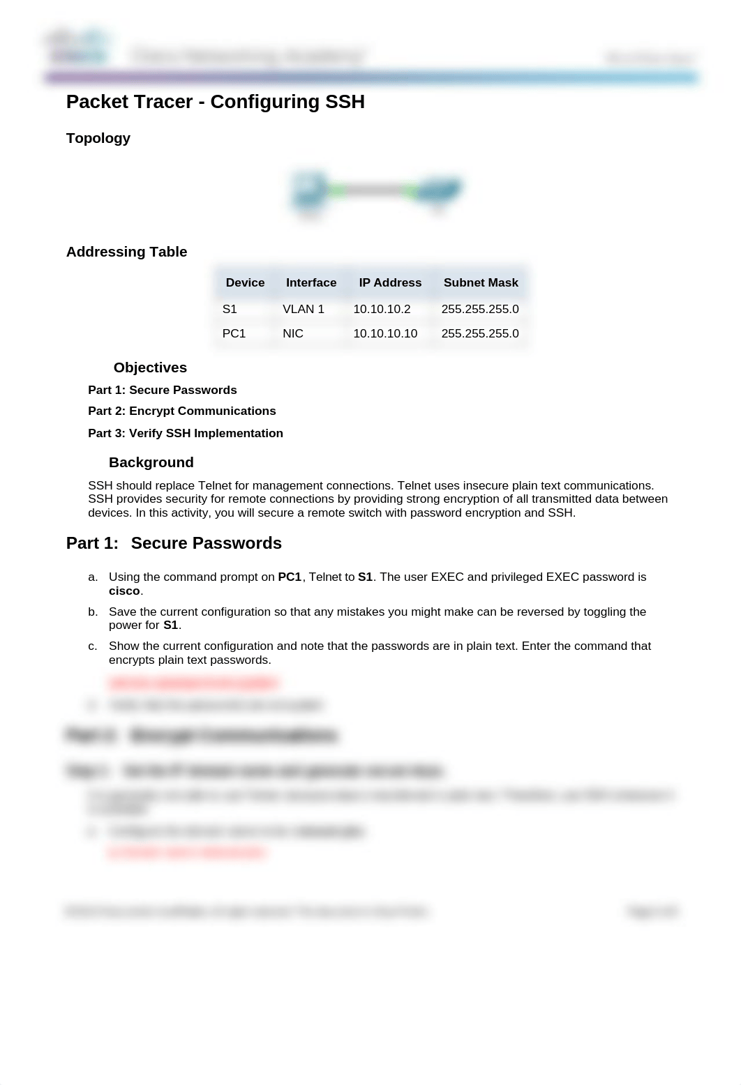 FIN5.2.1.4 Packet Tracer - Configuring SSH Instruction.docx_d1ho5uog2wy_page1