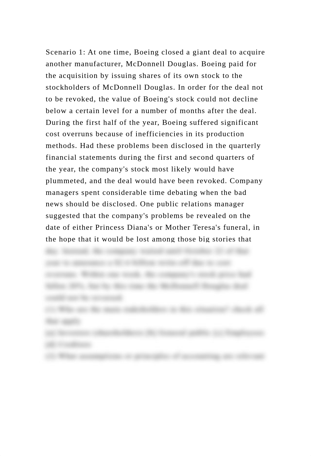 Scenario 1 At one time, Boeing closed a giant deal to acquire anoth.docx_d1hups23kk1_page2