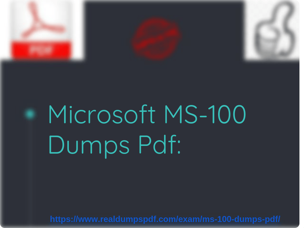 Microsoft MS-100 Dumps Pdf - 365 Identity And Services.pdf_d1hxg3wocr5_page1