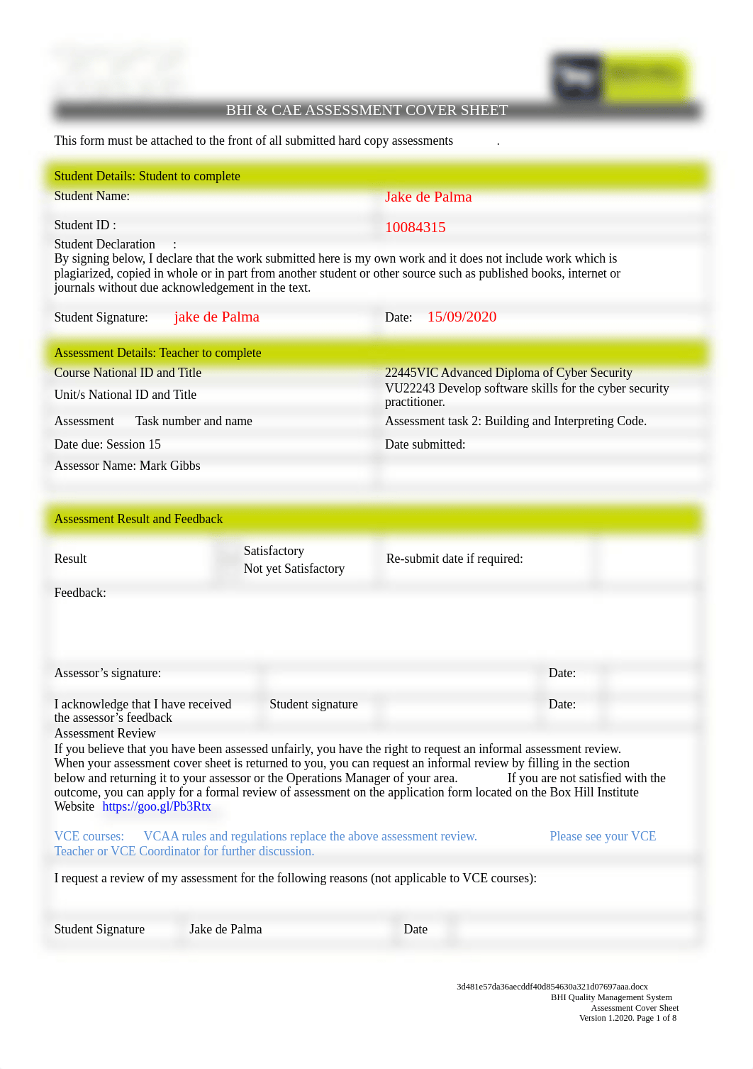 VU22243 Assessment Task 2 V2.2 vn1.2020 20200718 (1).docx_d1i24jcze2i_page1