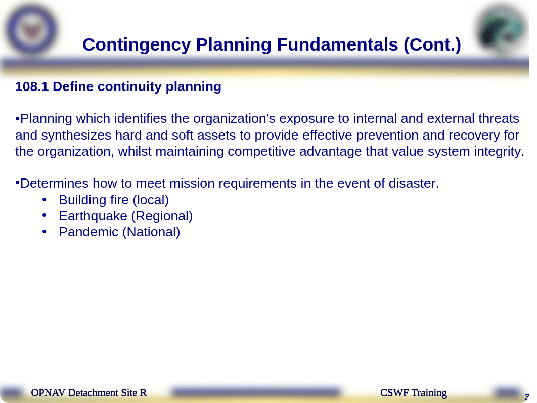 OPNAV CSWF PQS - 108 Contigency Planning.ppt_d1id9vl99ga_page3