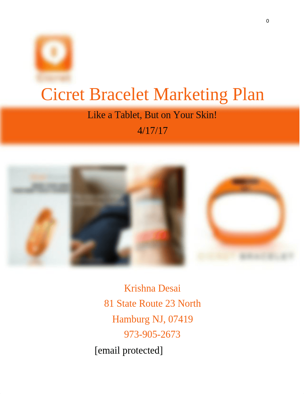 Cicret Bracelet Marketing Plan_d1if4uptt43_page1