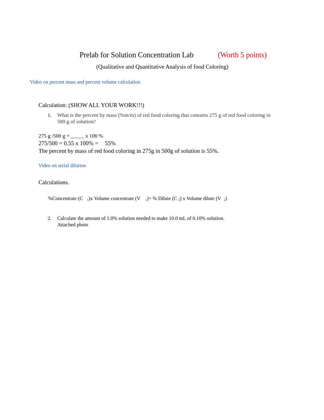 Prelab - Solution Concentration Experiment dkatalbas.docx_d1j34gkx2ed_page1