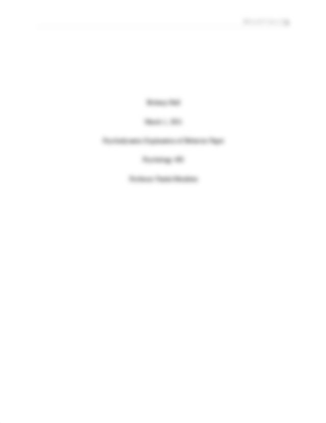 Psychodynamic Explanation of Behavior Paper.docx_d1j4oh8qzkz_page1