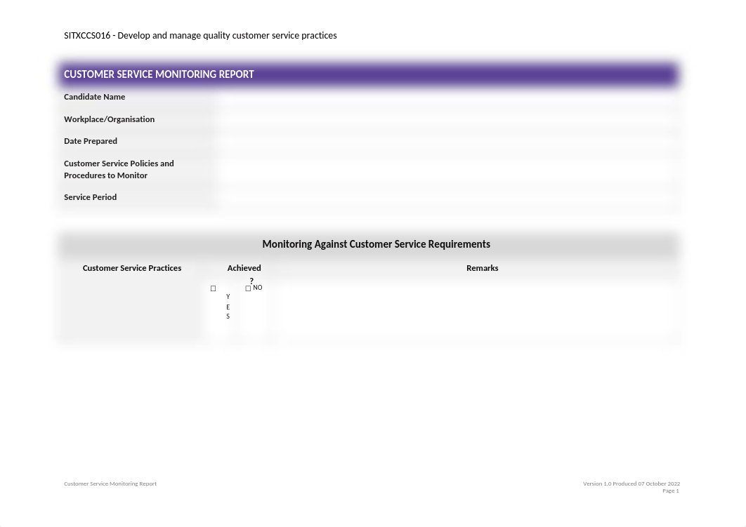 SITXCCS016-Customer-Service-Monitoring-Report-v1.0-.docx_d1jsvo1mgtq_page1