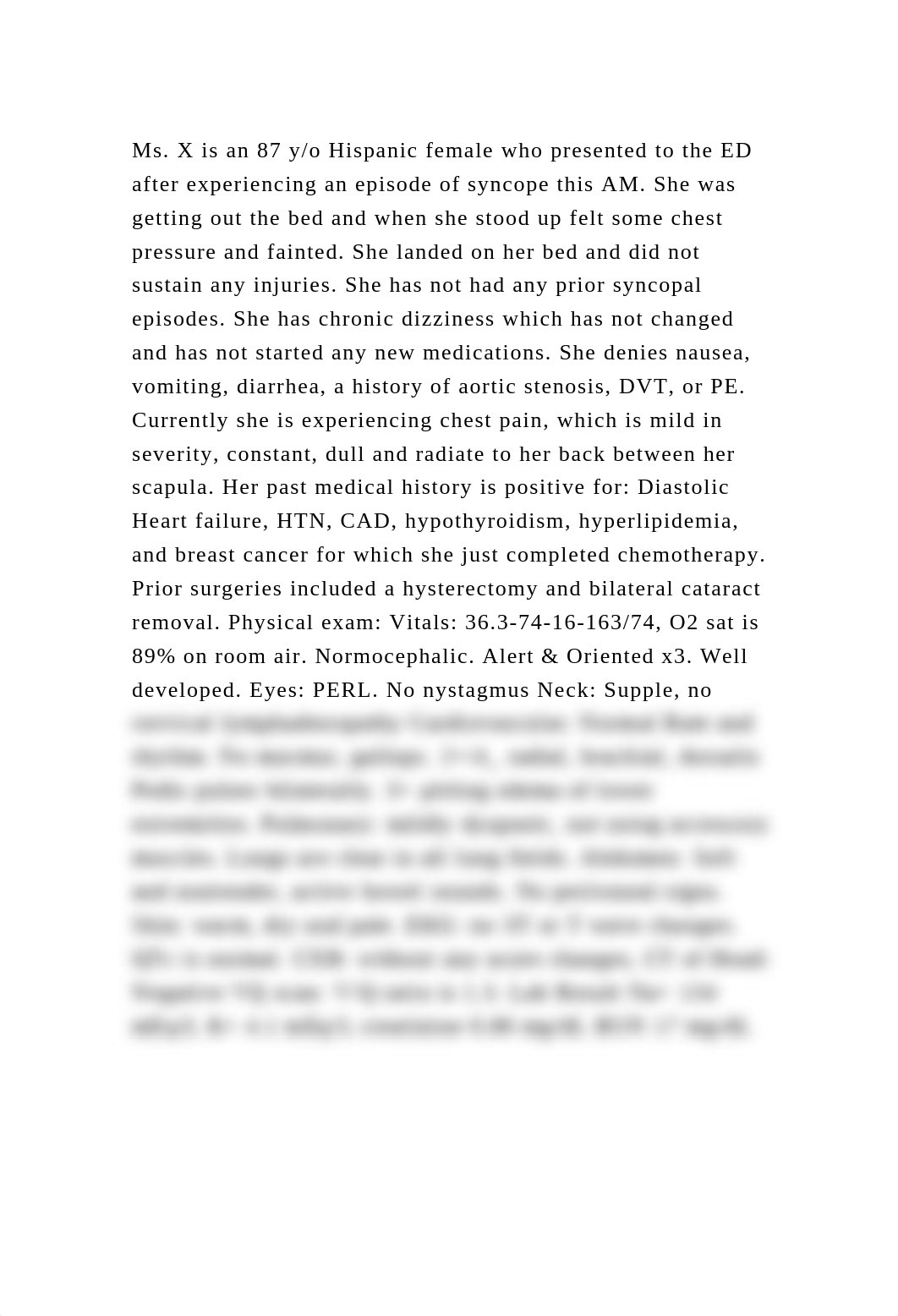 Ms. X is an 87 yo Hispanic female who presented to the ED after exp.docx_d1k2vsfg411_page2