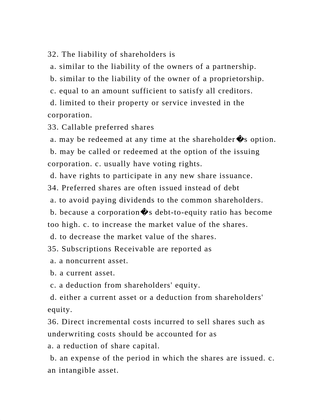 32. The liability of shareholders is a. similar to the liability o.docx_d1khs2uc0uh_page2