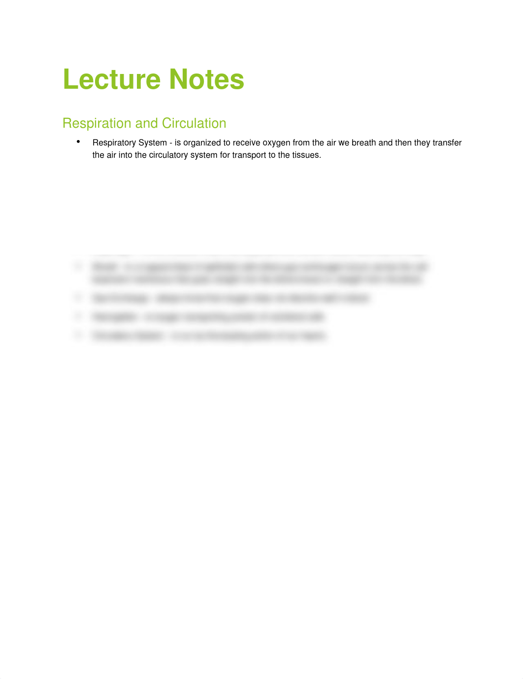 Lecture Notes; Respiration and Circulation_d1kj2v6rsb7_page1