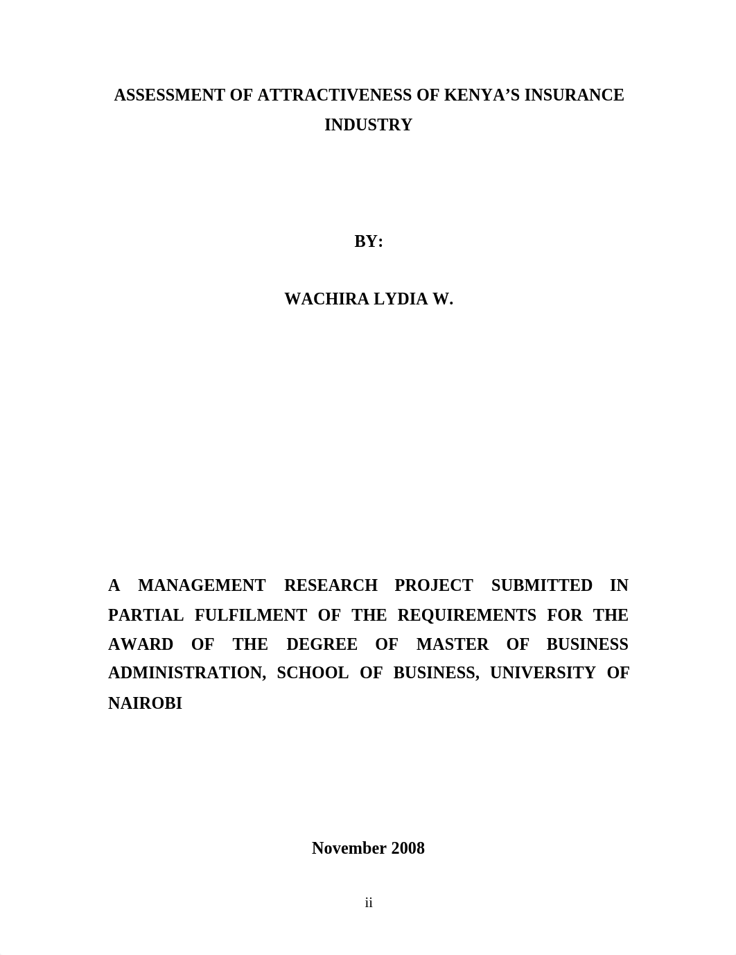 Assessment Of Attractiveness Of Kenya's Insurance Industry.pdf_d1ky885s337_page1