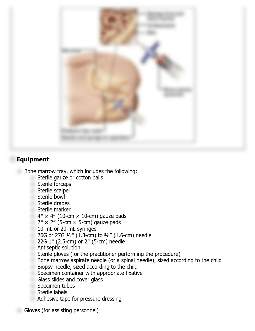 Bone Marrow Aspiration and Biopsy, Assisting, Pediatric (Lippincott Procedures).pdf_d1l0qkui84i_page2