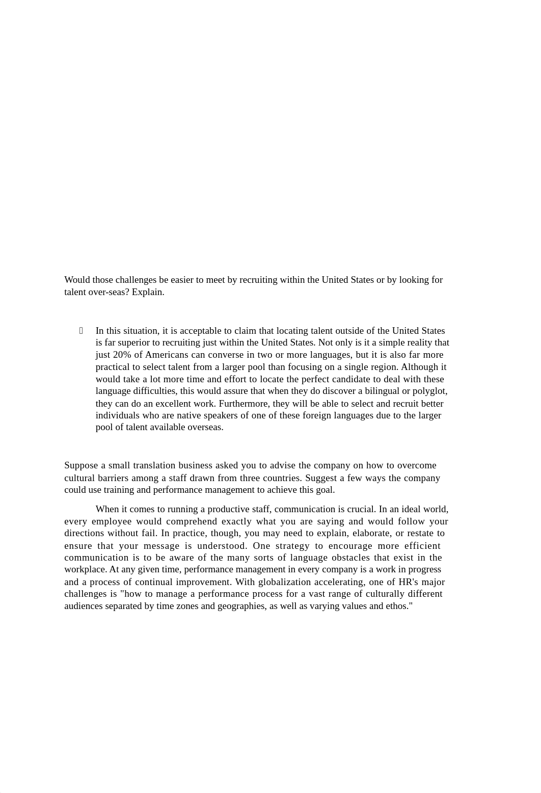 What kinds of challenges would be involved in recruiting and selecting people to translate documents_d1l4kb680q9_page2