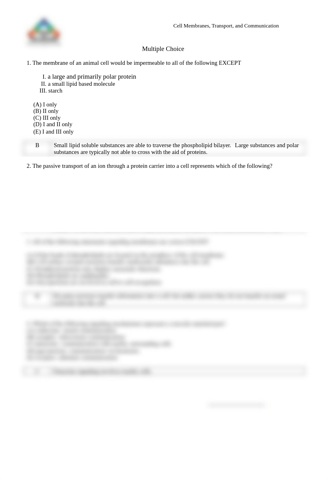 Cell Membrane Questions and Answers.pdf_d1lc1t8imin_page1