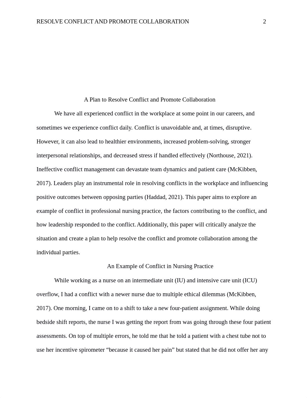 A Plan to Resolve Conflict and Promote Collaboration Paper - Week 5.docx_d1lijp5i9bq_page2