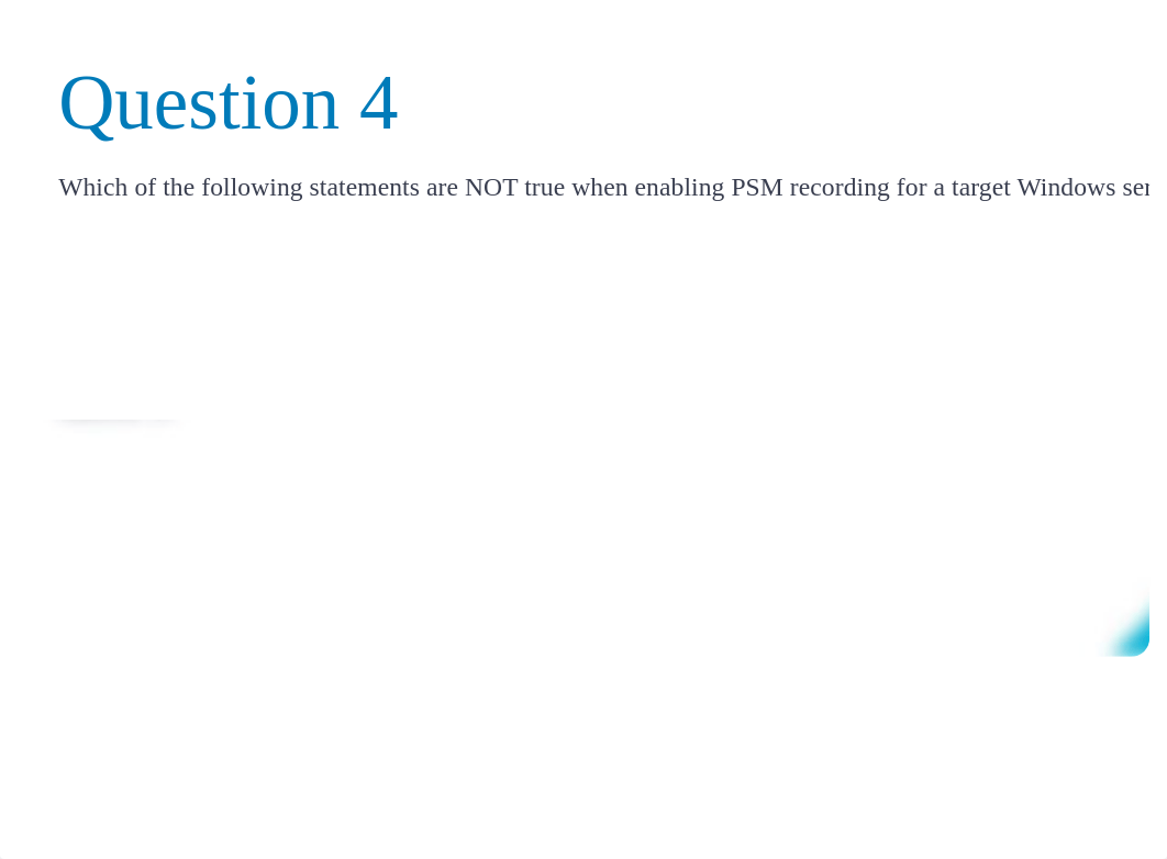 CyberArk Defender + Sentry CAU302 Sample Questions.pdf_d1lnm1no5uy_page5