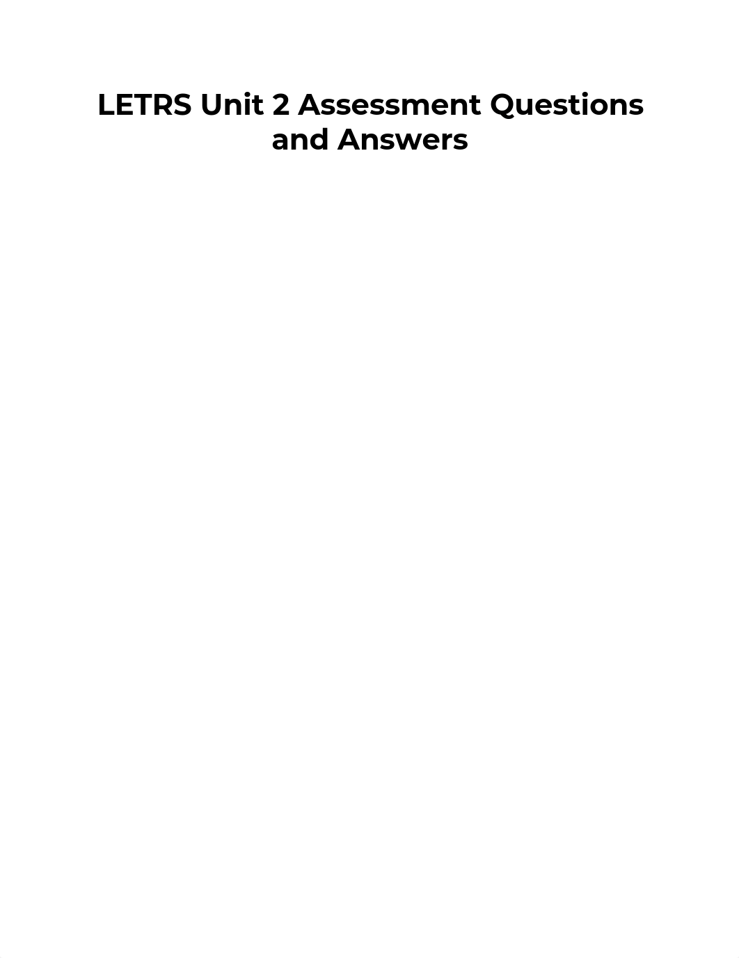 LETRS Unit 2 Assessment Questions and Answers.pdf_d1ls0izinz6_page1