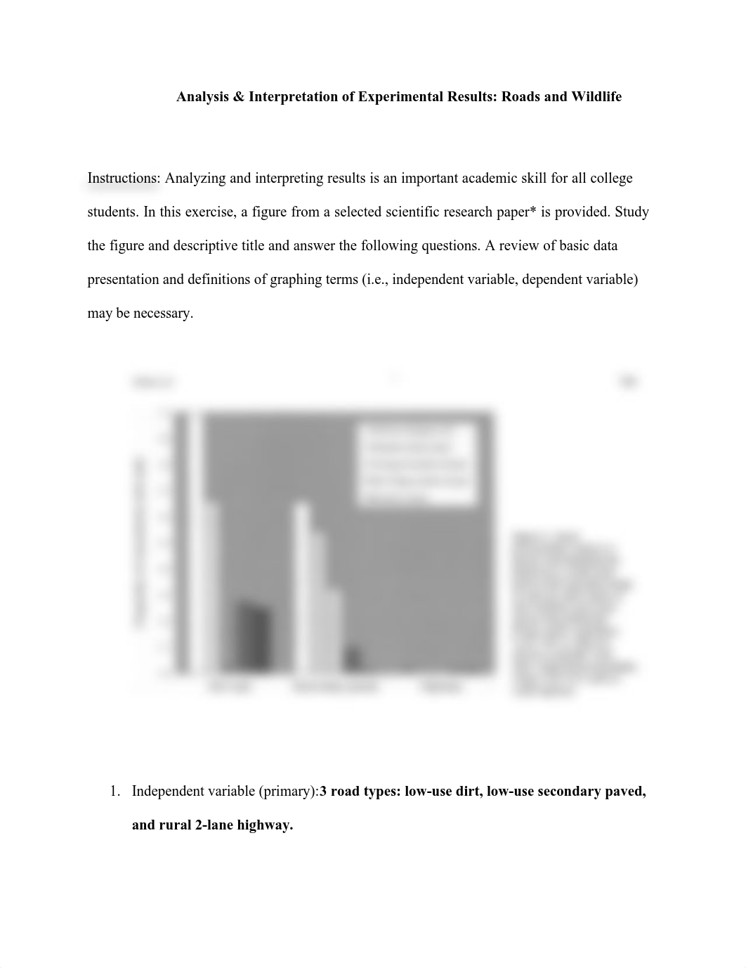 Analysis & Interpretation of Experimental Results_ Roads and Wildlife.pdf_d1m6fwk2gme_page1