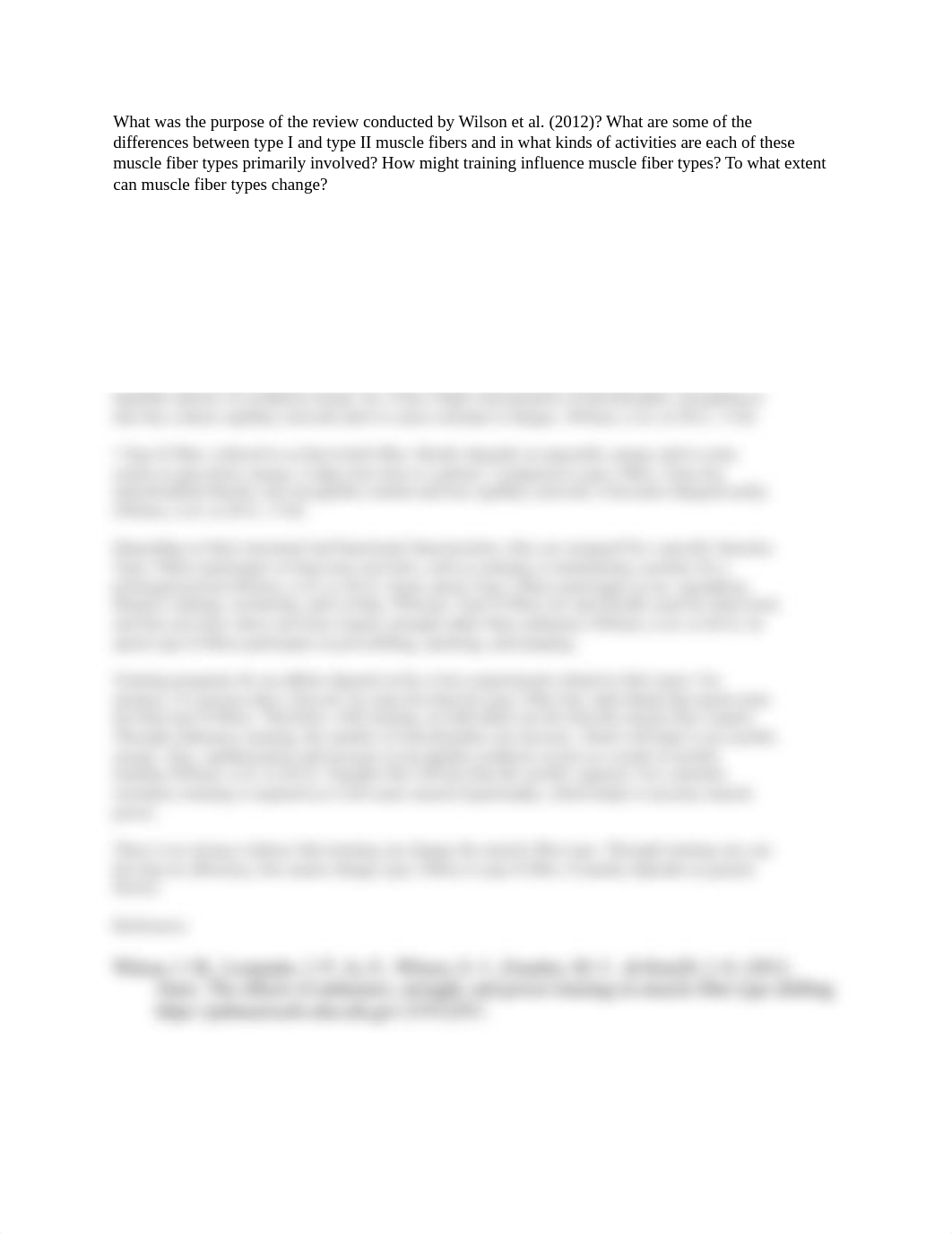 What was the purpose of the review conducted by Wilson et al.docx_d1mk404w52n_page1