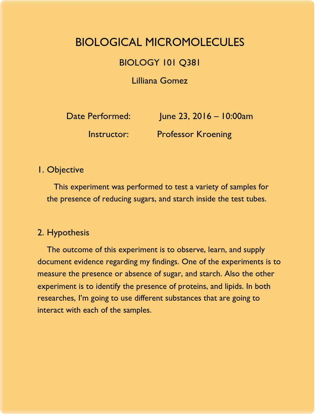 BIOLOGY 101 Q381 - BIOMACROMOLECULES LAB_d1mt06u3oq6_page1