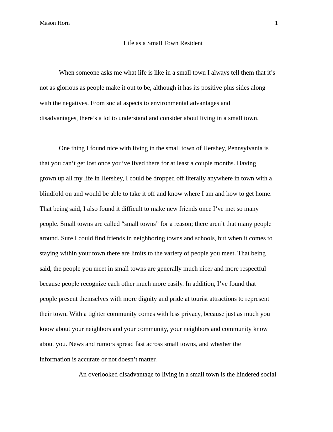 ENG2020 Small Town Essay.docx_d1n9u50ofxn_page1