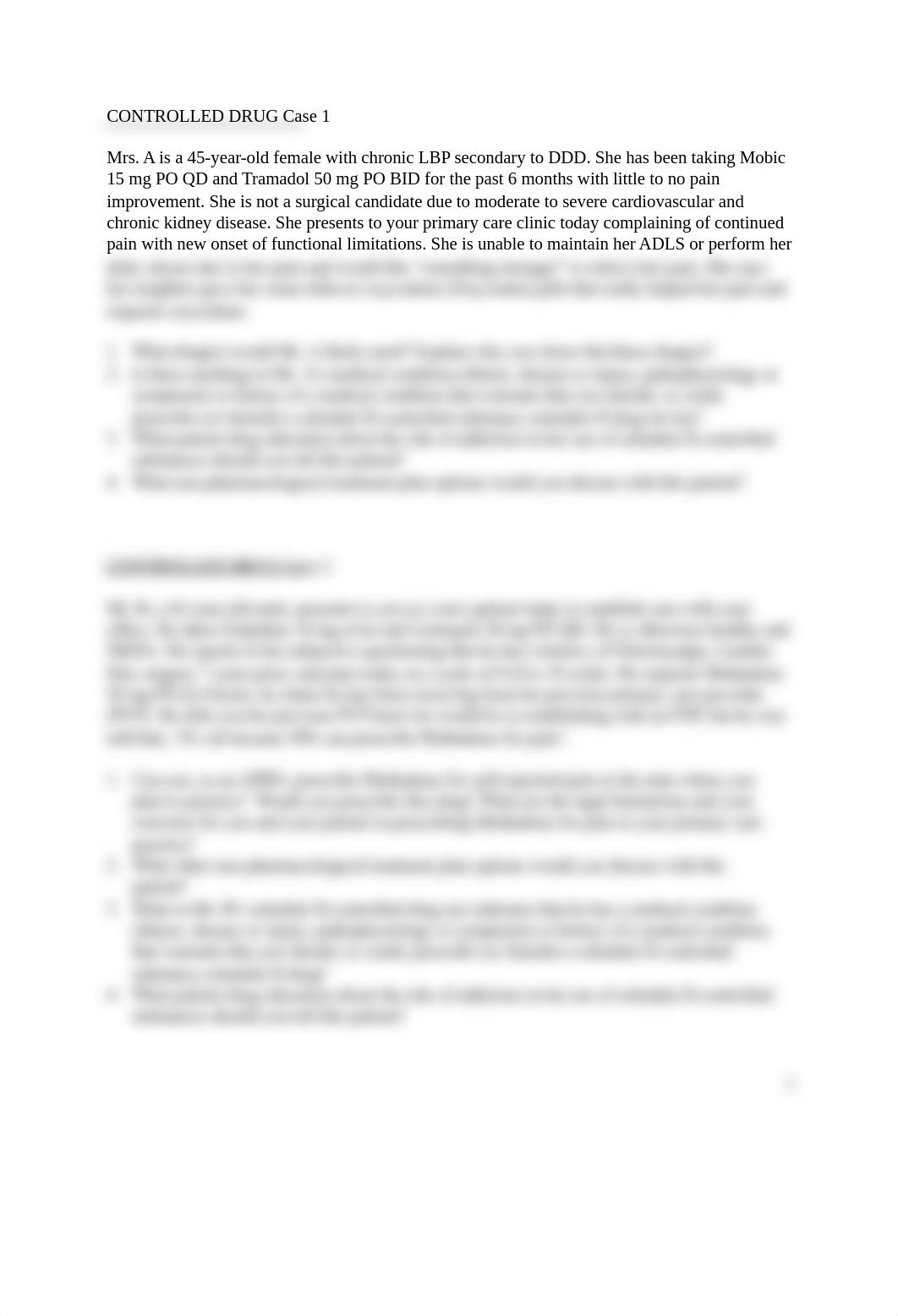 N677 Controlled Substances Case Studies STUDENT STUDY GUIDE V.8.docx_d1neqdzylzu_page2