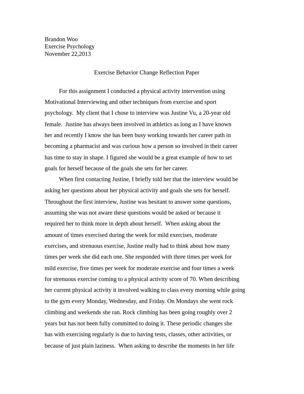 Exercise Behavior Change Reflection Paper_d1nj3k2y3fv_page1