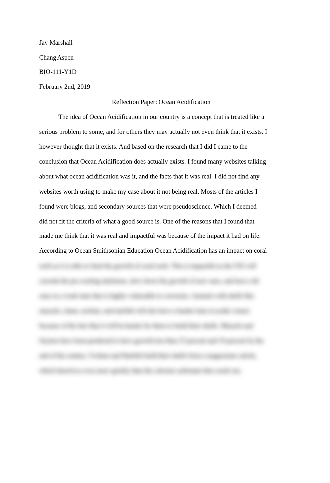 Reflection Paper: Ocean Acidification - Jay Marshall_d1nn26lxqvy_page1