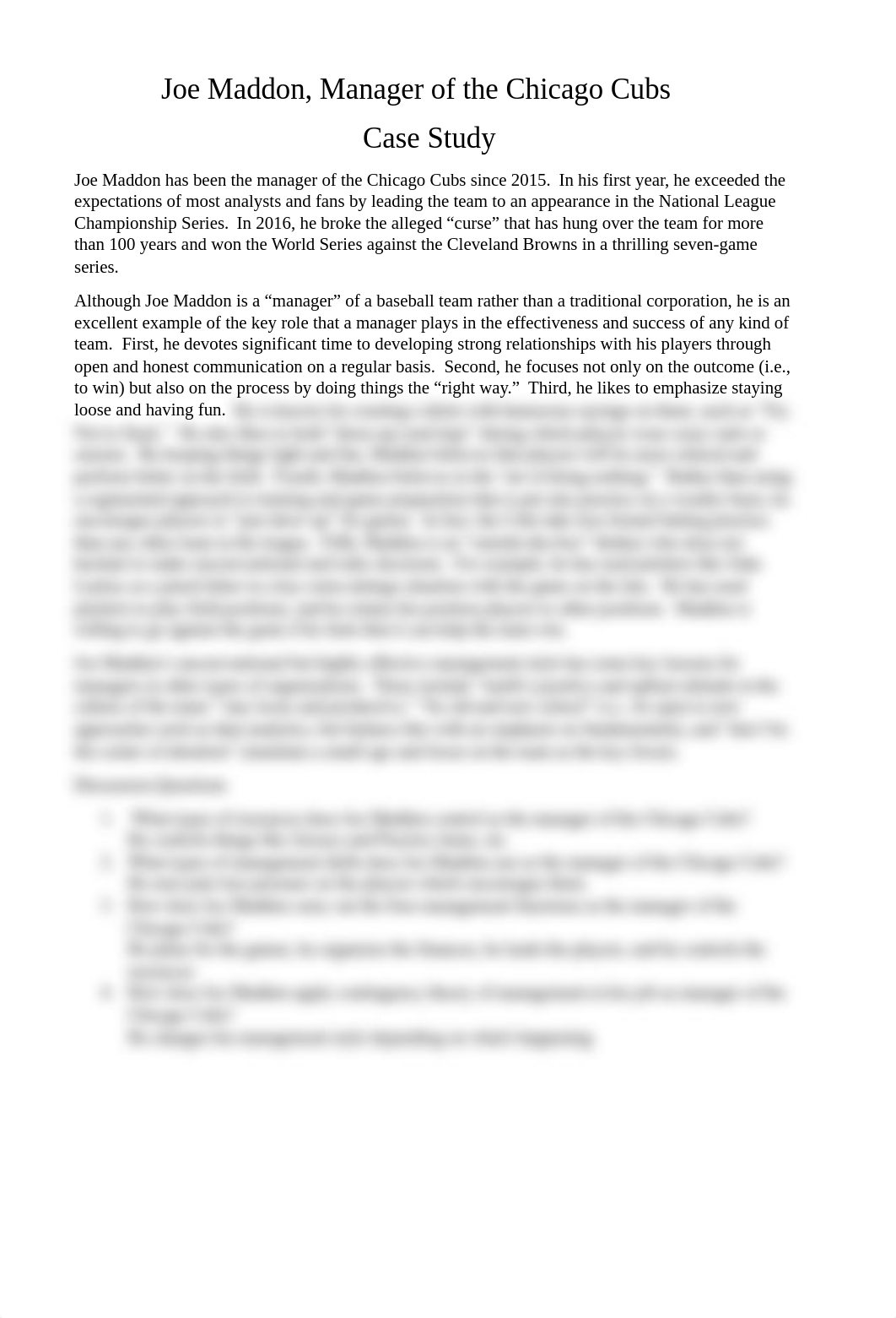 Joe Maddon Manager of Chicago Cubs Case Study.docx_d1nn6c2v0v4_page1