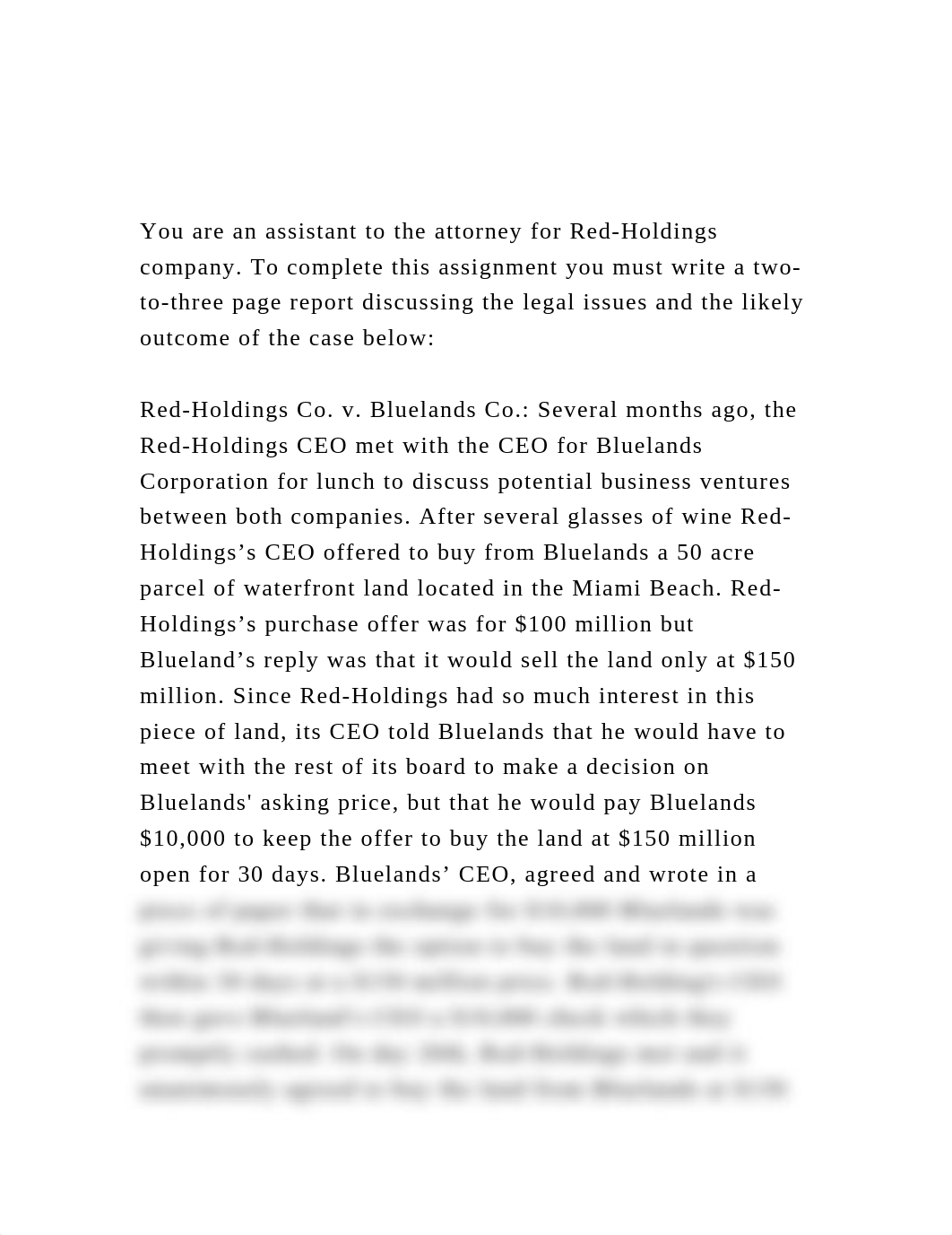 You are an assistant to the attorney for Red-Holdings company. T.docx_d1np2sb6117_page2