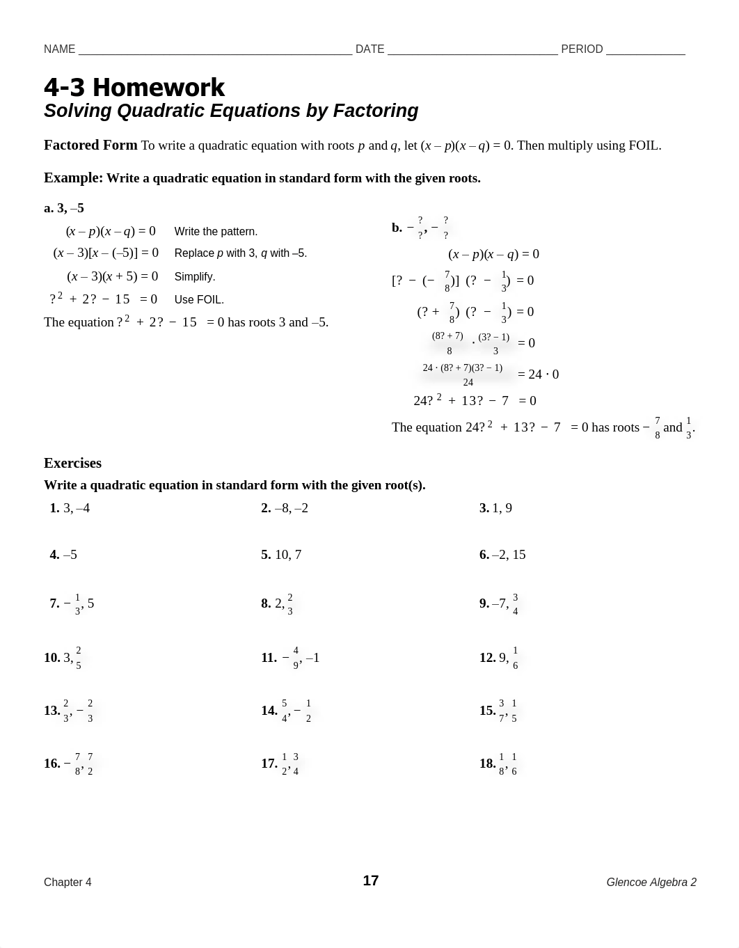 Homework Section 4_3 Solving Quadratic Equations by Factoring  (1).pdf_d1npzateozw_page1