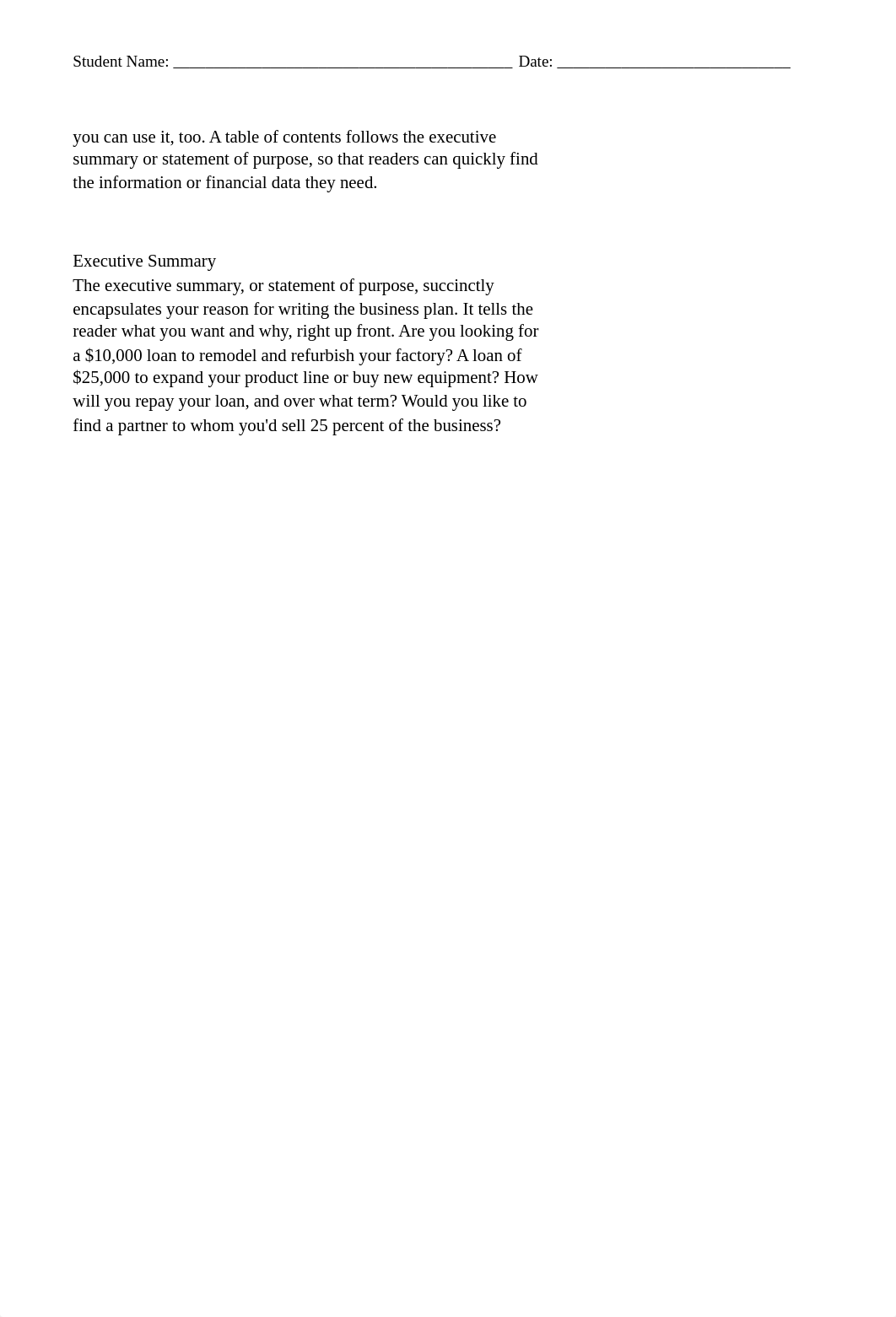 Copy of Literacy Activity-Analyzing the Parts of a Business Plan.docx_d1o645xmpyq_page2