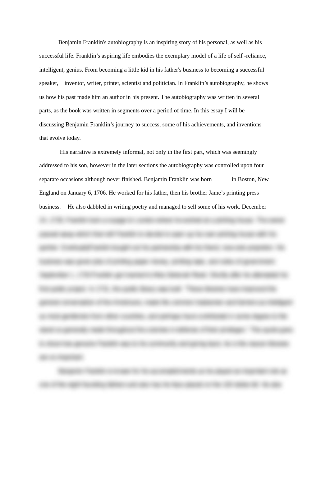 Benjamin Franklin's Autobiography Essay.docx_d1o7vbzimih_page1