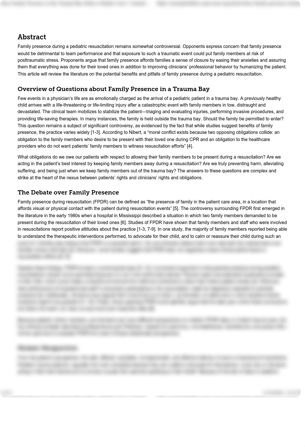 Does Family Presence in the Trauma Bay Help or Hinder Care Journal of Ethics American Medical Associ_d1obec155z2_page2