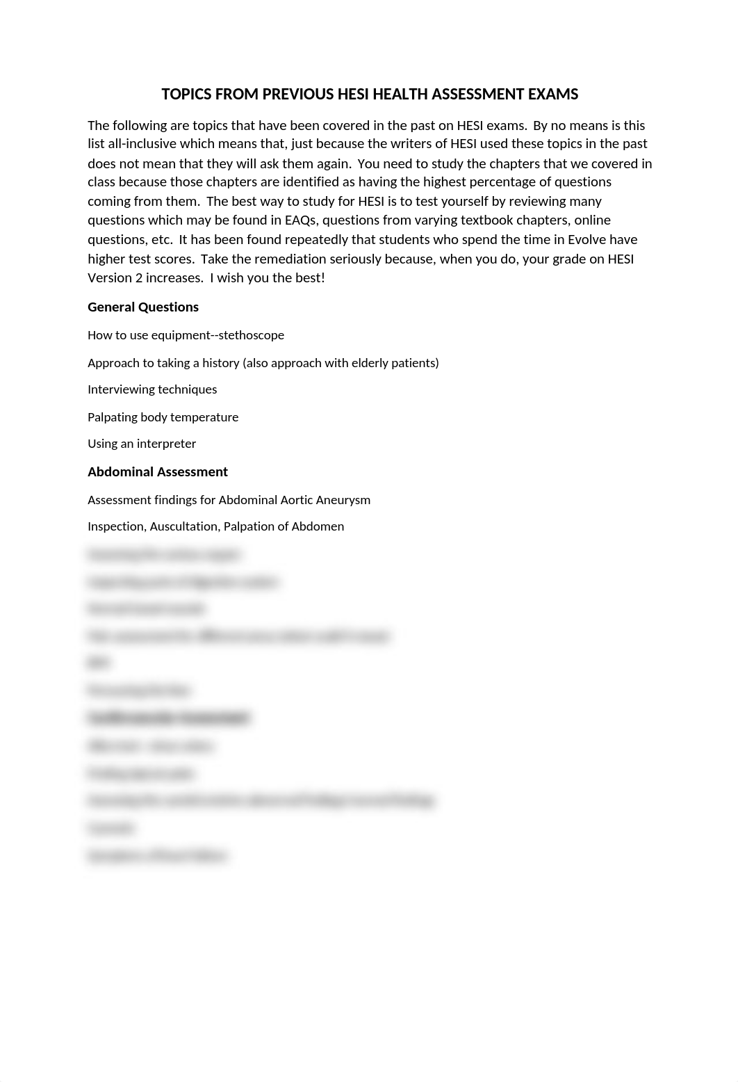 Topics from Previous HESI Health Assessment Exams.docx_d1oeyv9f856_page1