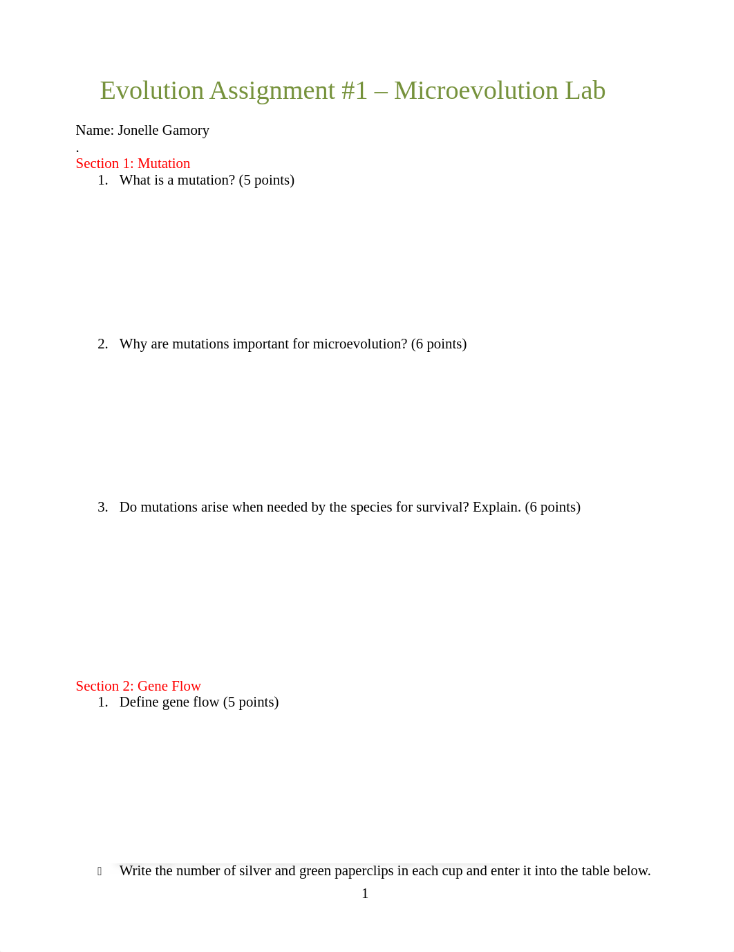 Evolution Assignmnet 1 - Microevolution Lab.docx_d1onc7l5m74_page1