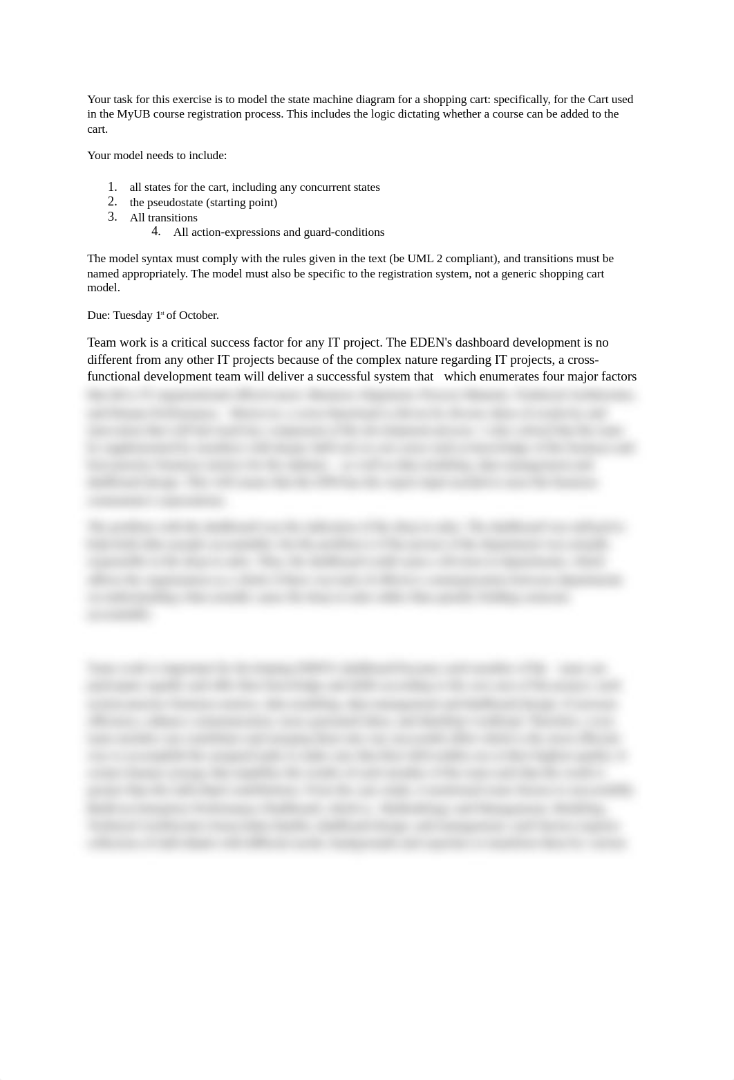 Your task for this exercise is to model the state machine diagram for a shopping cart.docx_d1ox2s0azfg_page1