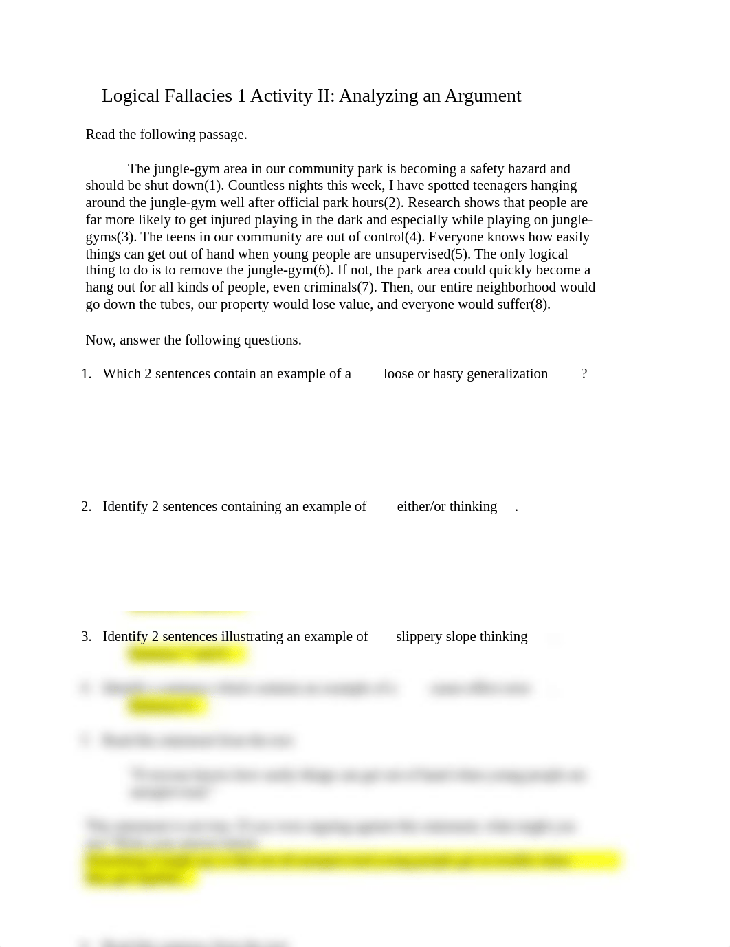 Logical Fallacies Pearson Exercise 2-2.docx_d1p1uic99dc_page1