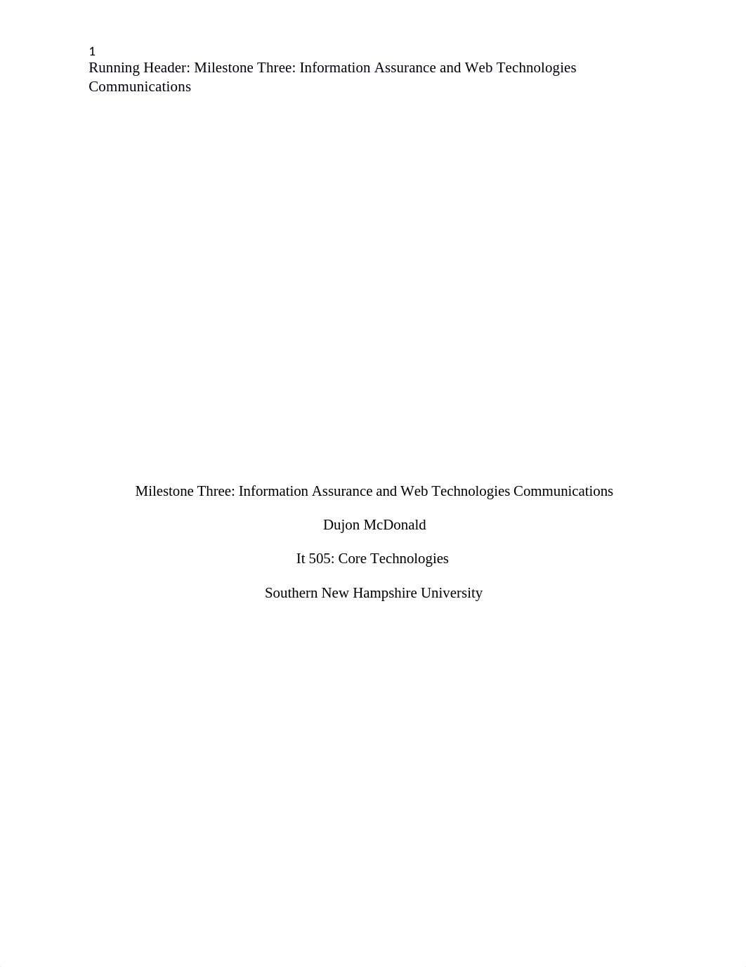 Milestone Three- Information Assurance and Web Technologies Communications.docx_d1p3m80f9ze_page1