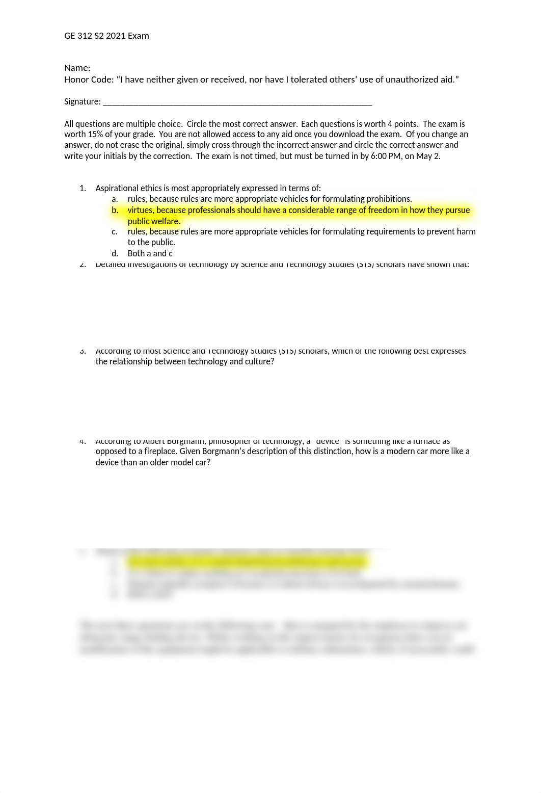 GE312_Ethics_ValparaisoCOE_Exam Questions-Final-2.docx_d1phhonl2aw_page1