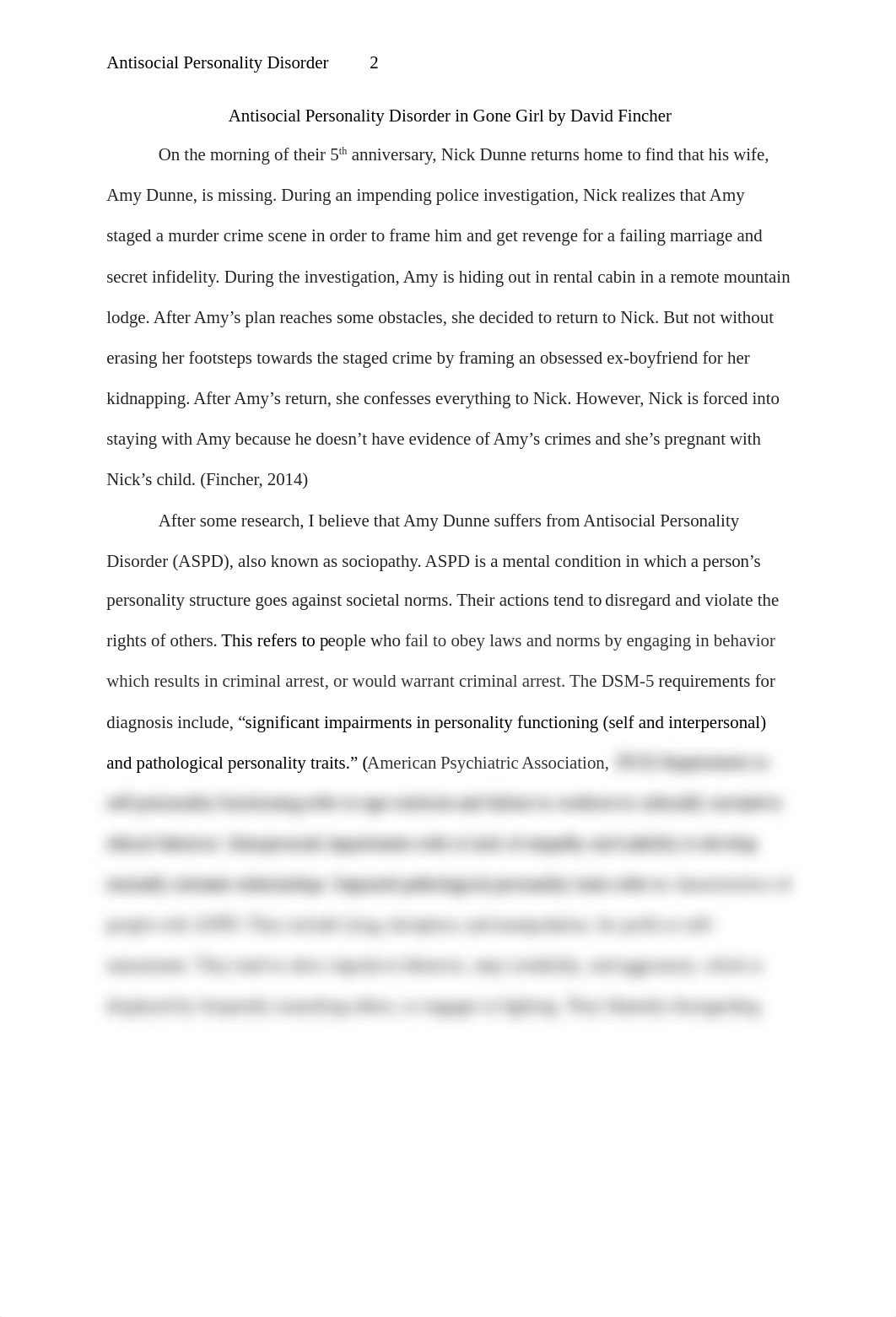 Short Paper #4 Antisocial Personality Disorder in Gone Girl by David Fincher.docx_d1q7316djx4_page2