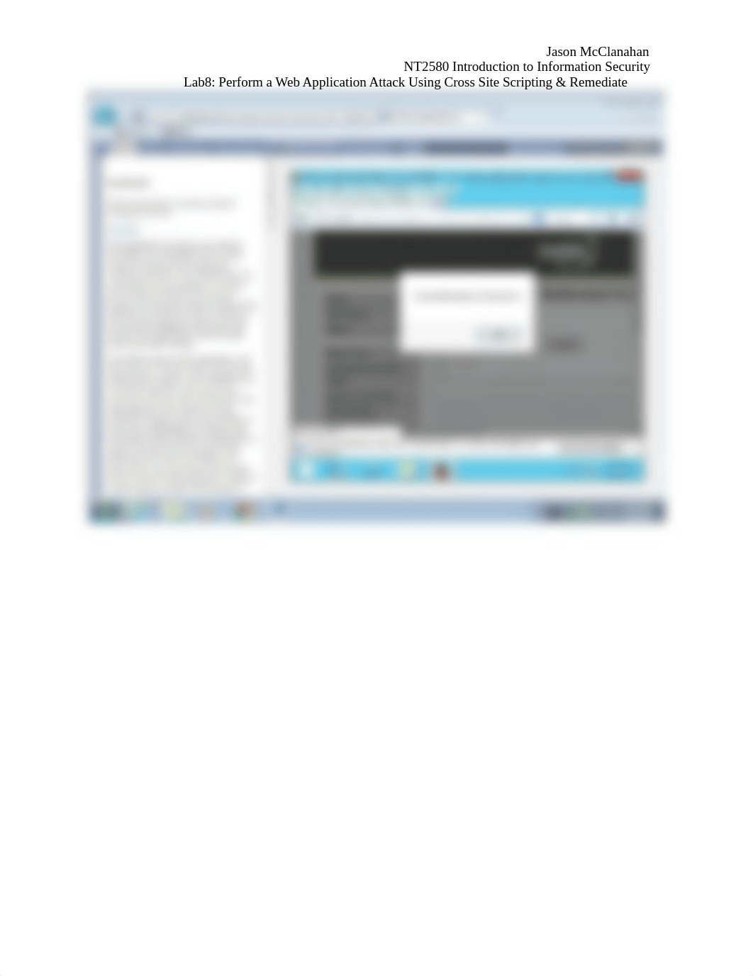 NT 2580 Lab 8 Perform a Web Application Attack Using Cross Site Scripting & Remediate_d1qa3f4su69_page2