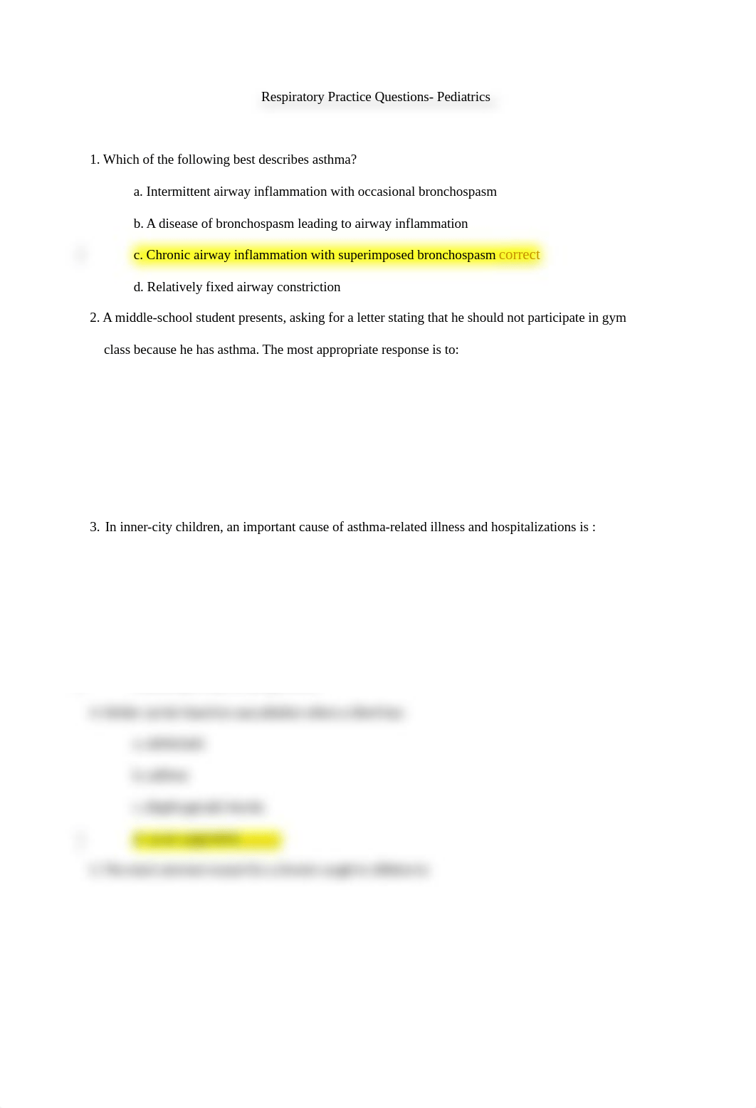 N648 HEENT- Respiratory Practice Questions- Pediatrics - 2014.docx_d1qf7oxjton_page1